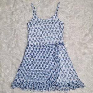 Abercrombie Kids Floral Blue and White Sundress Sz 13/14